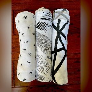 3 Aden + Anais swaddles